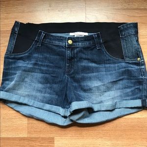 Maternity jean shorts
